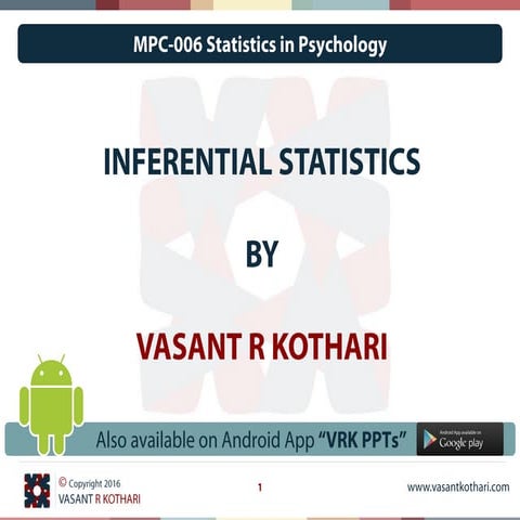 Mpc 006 - 01-02 Inferential Statistics