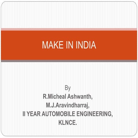 Make In India
