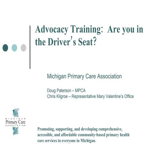 MPCA Advocacy Training for Board Members