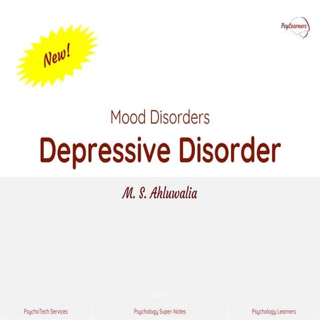Mood Disorders >> Depressive Disorder | PDF