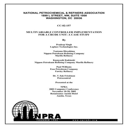 Mpc implementation for cdu (2002 nprc gcc)