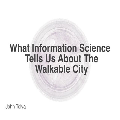 Talking the Walk: The Importance of Pedestrian Friendly Public Spaces | PDF