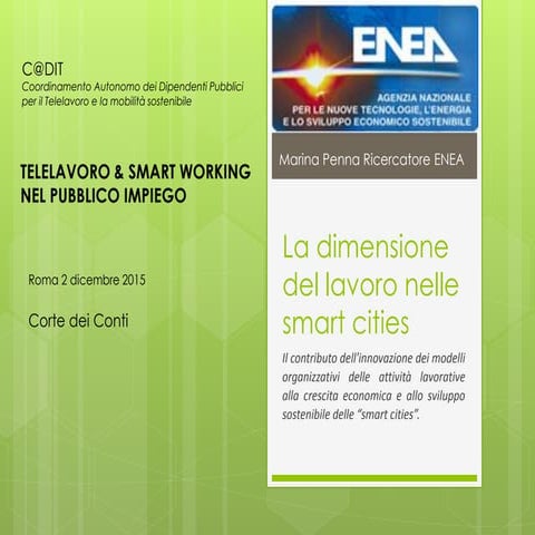 La dimensione del lavoro nelle smart cities