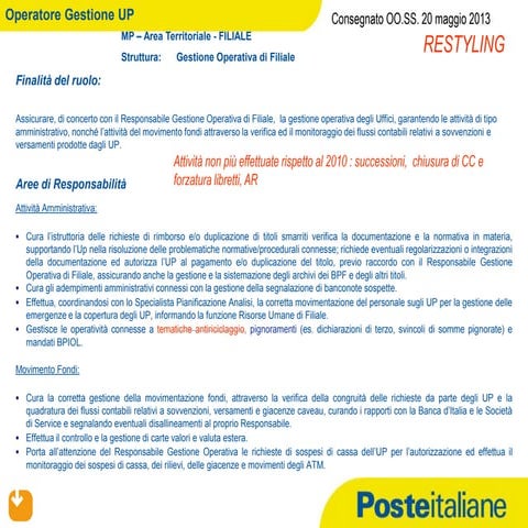 Mp gestione operatore up | PDF
