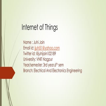 basic ppt on IOT | PPTX