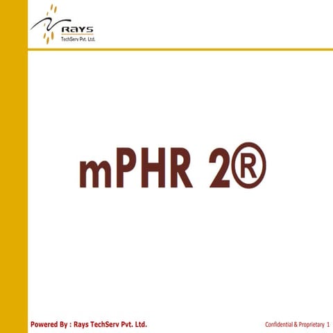 mobile Personal Health Record iOS application