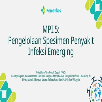 MPI.5_ Manajemen Spesimen Pelatihan TGC .pptx