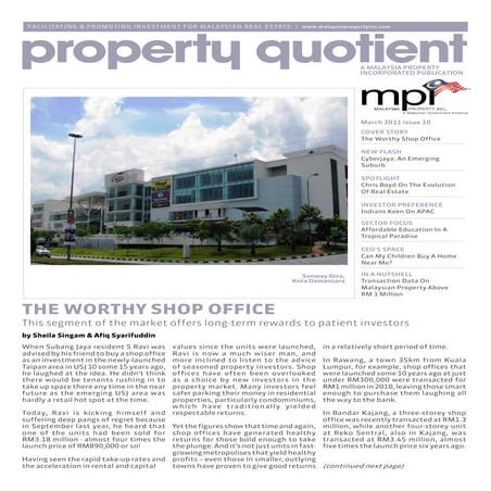 MPI Market Report – March 2011