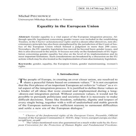 Promoting gender equality in trade unions 1 | PPT
