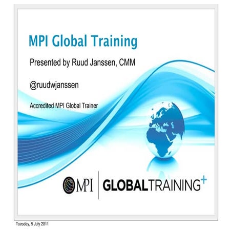 MPI Global Training on the Road at AIBTM, Baltimore MD, USA