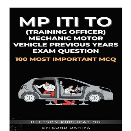 MP ITI Training Officer Mechanic Motor Vehicle Previous Year Question ...