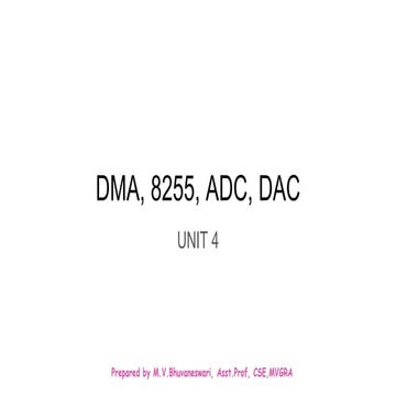 MPI UNIT 4 - (Introduction to DMA and ADC)