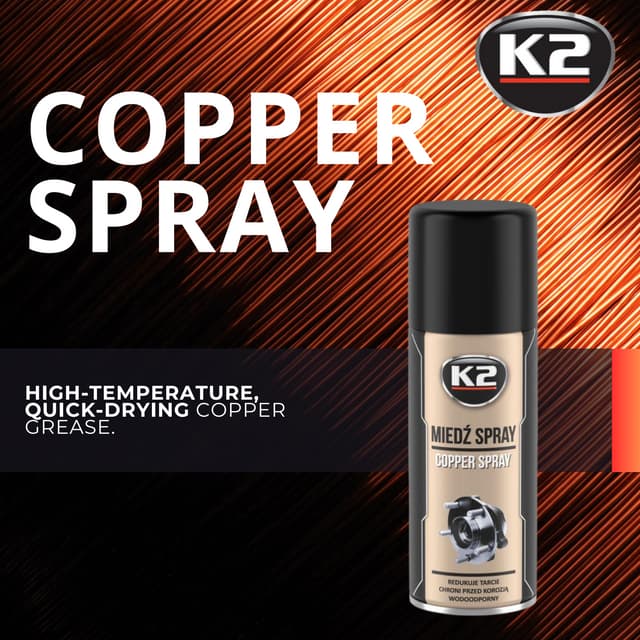 K2 Copper Spray - High-temperature quick-drying copper grease | W122