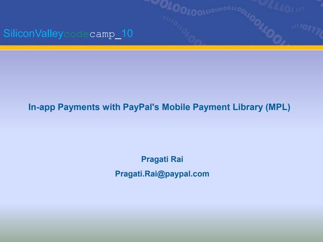 In-app Payments with PayPal's Mobil...
