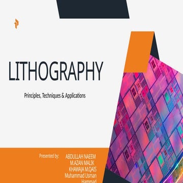 E beam lithography | PPTX