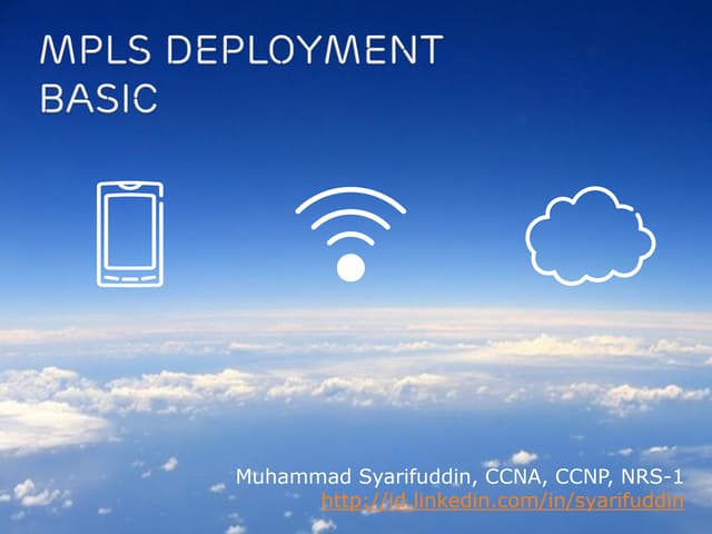 MPLS Deployment Chapter 1 - Basic