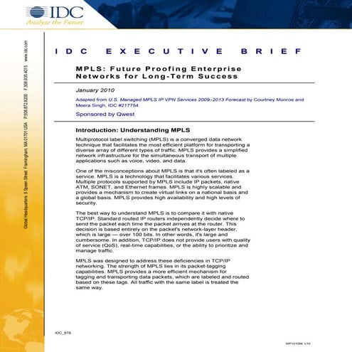 Mpls Future Proofing Enterprise Networks For Long Term Success Wp101094