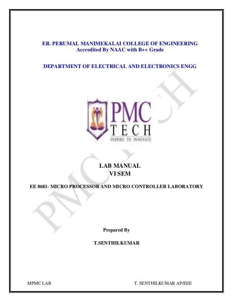 MPMC LAB MANUAL EEE