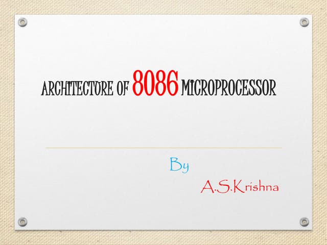 MPMC Microprocessor