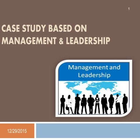 management & leadership (case study)