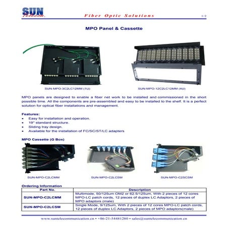 Sun Odn K Splitter Terminal Box | PDF