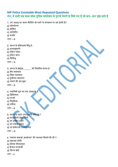 Harappa/Sindhu Sabhyta MCQ in Hindi for Competitive Exams | PDF