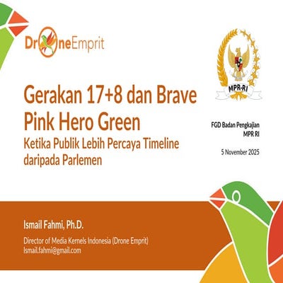 Gerakan 17+8 dan Brave Pink Hero Green Ketika Publik Lebih Percaya Timeline d...