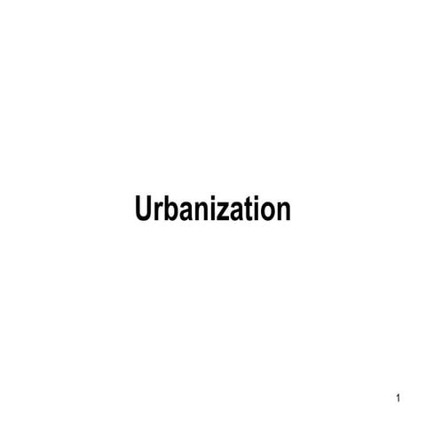 Mprhgd lec9 urbanization