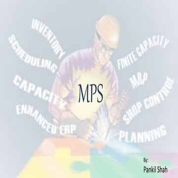 Master Production Scheduling (MPS) 