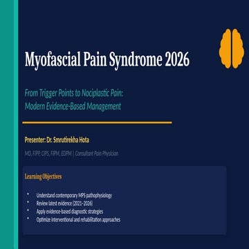 Myofascial Pain Syndrome 2026: Evidence-Based Diagnosis and Multimodal ...