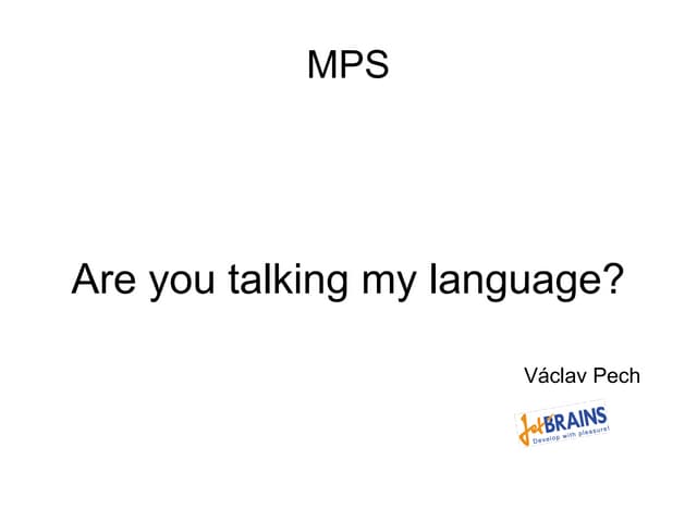 Concepts of JetBrains MPS