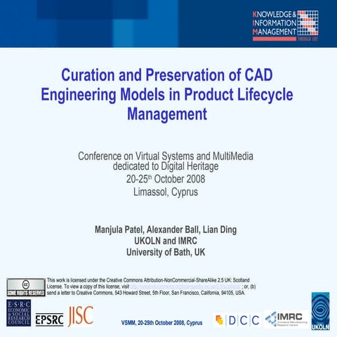 Curation and Preservation of CAD Engineering Models in PLM