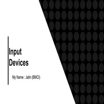 Input devices Of Computer