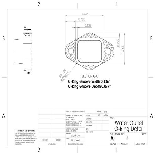 Miata water outlet o ring detail | PDF