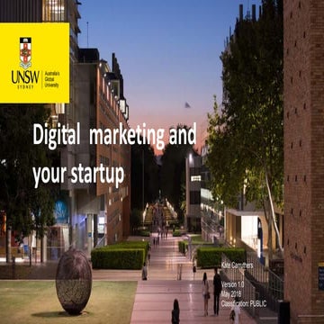 Digital Marketing and your startup