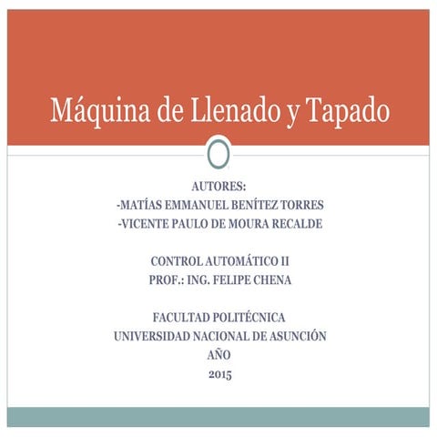 Máquina de llenado y tapado de Botellas - PPT