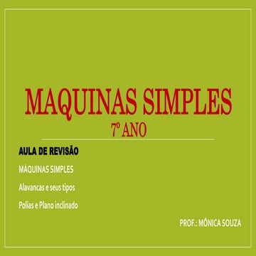 Máquinas Simples | PDF