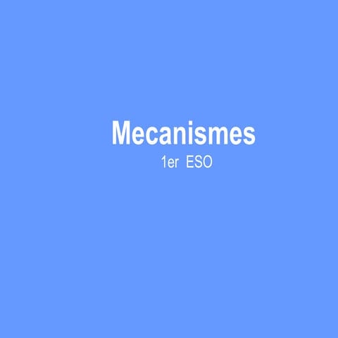Màquines i mecanismes 1eso