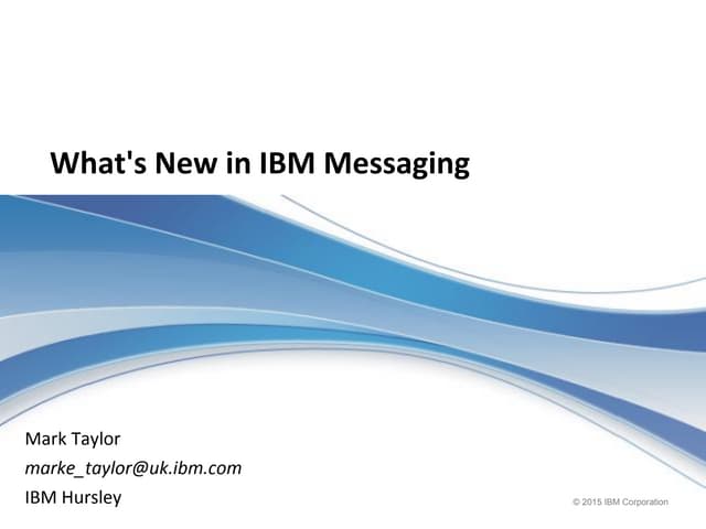 MQ What's New Beyond V8 - V8003 level