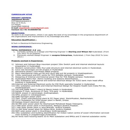 ELECTRICAL DESIGN ENGINEER LT & HT PANELS | PDF