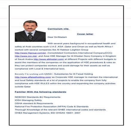 Mr. fateh  Sarhan  corporate HSE Manager -update cv