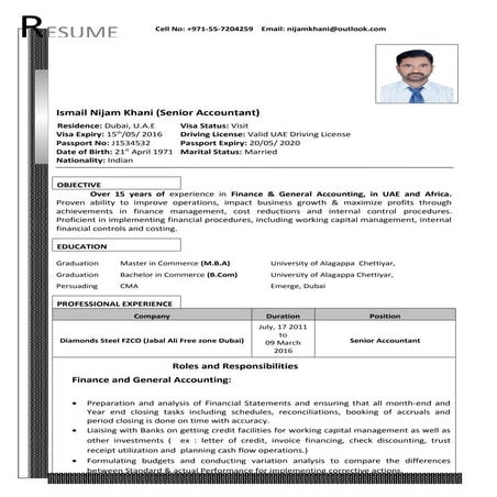 Mr.ismail nijam b.com, mba (cma)