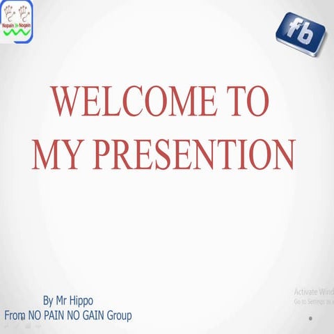 Powerpoint about Facebook
