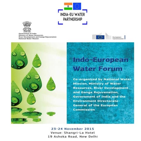 Mr.Victor Cifuentes IEWP @ 1st Indo-European Water Forum, 23-24 novembre 2015