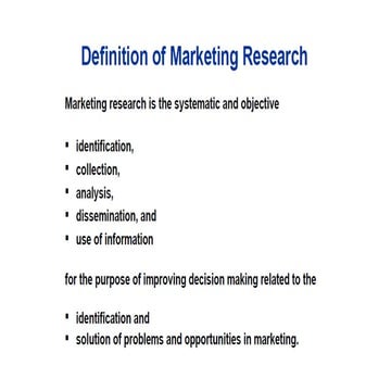 Marketing Research