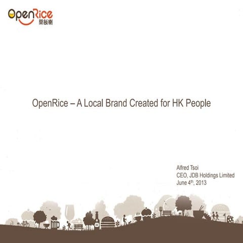 eCMO Conference 2013 - Openrice – A local brand created for HK people