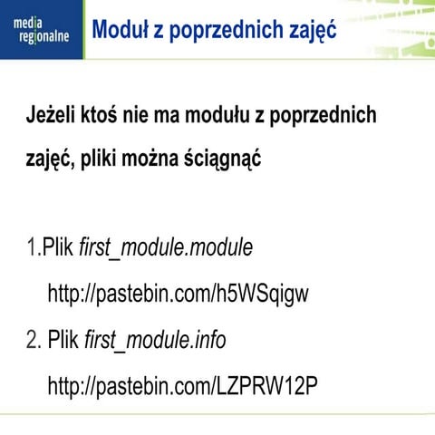 Bazy danych w Drupalu 7. Przygotowanie tabeli przechowującej wpisy chatu