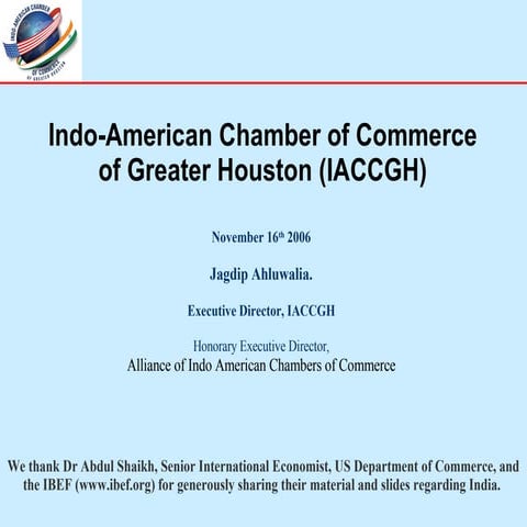 Mr. Jagdip Ahluwalia Presentation