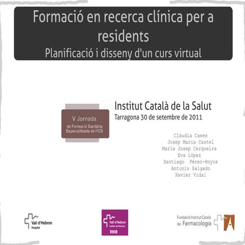 Formació en recerca clínica per a residents