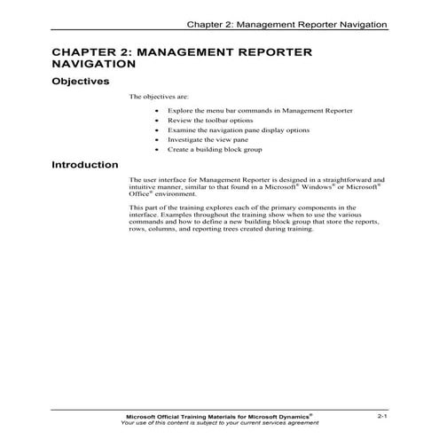 Mr20 enus 02-Report Design in Management Reporter 2.0 for Microsoft Dynamics®...